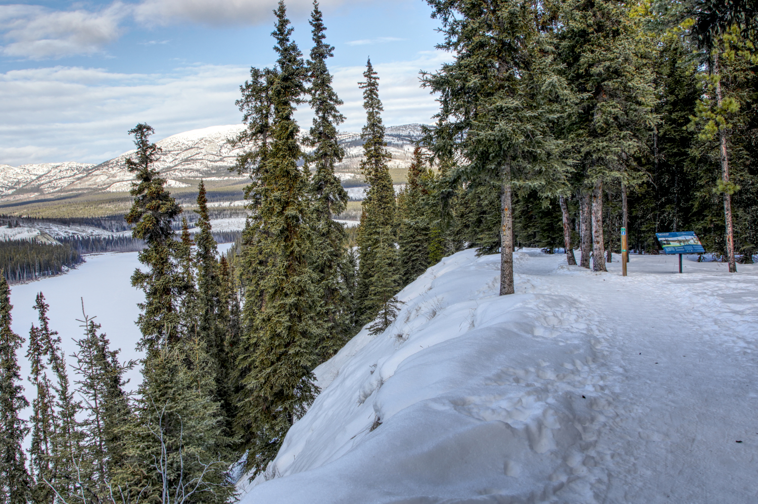 Year-round hiking at Wolf Creek Campground, Whitehorse, Yukon