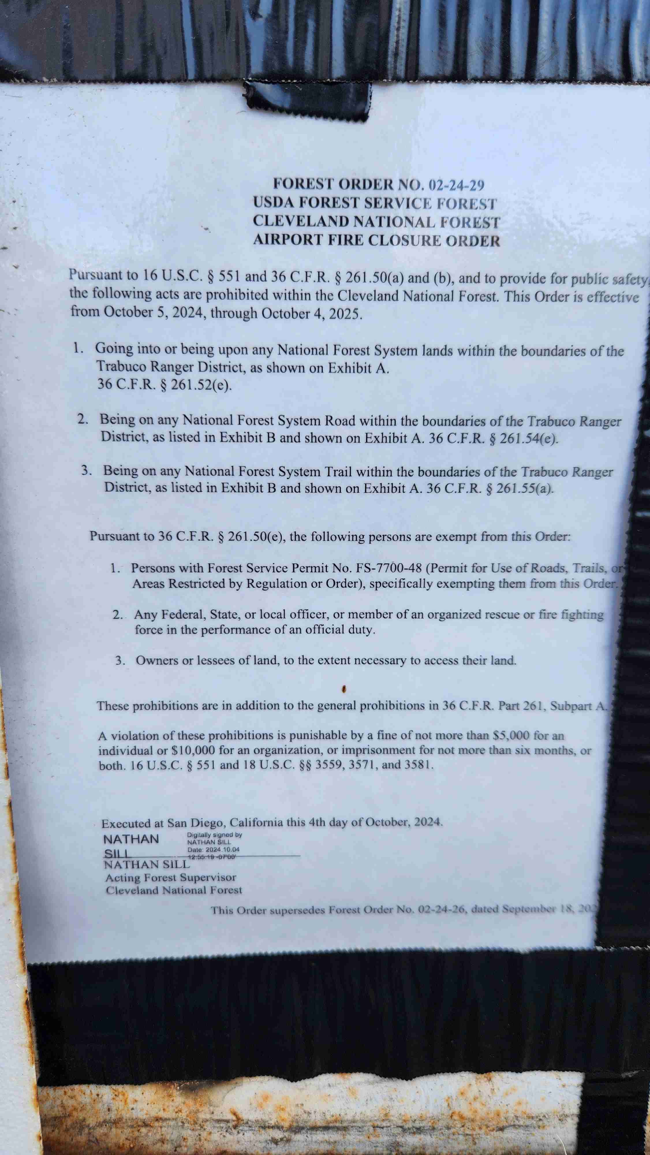 Bedford Peak Trail (CLOSED)