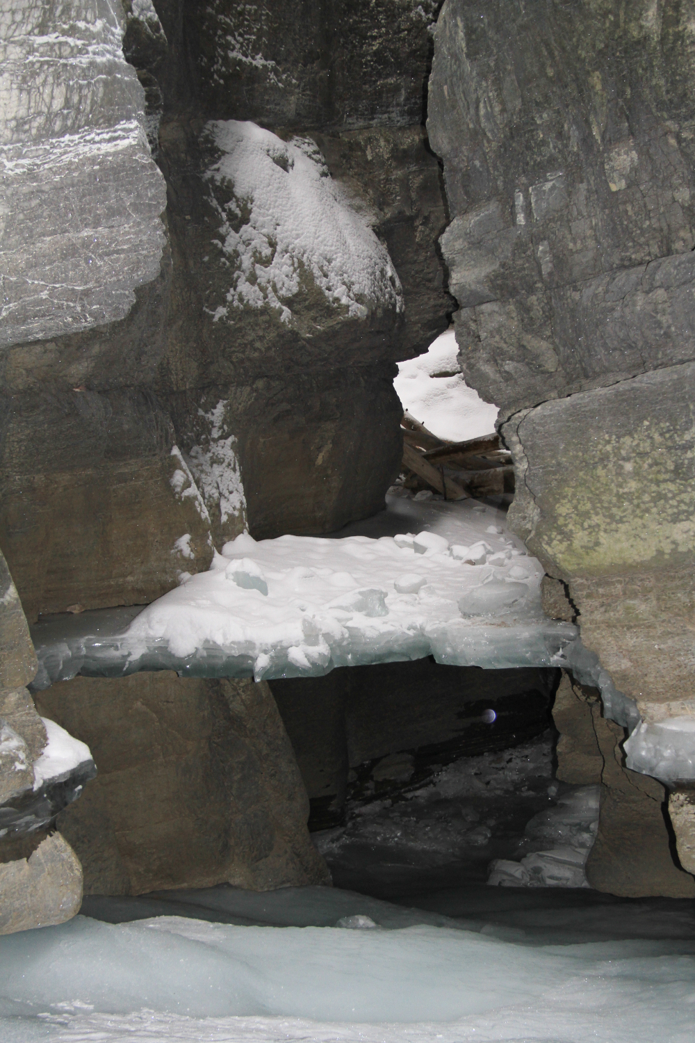 Hike the bottom of Maligne Canyon