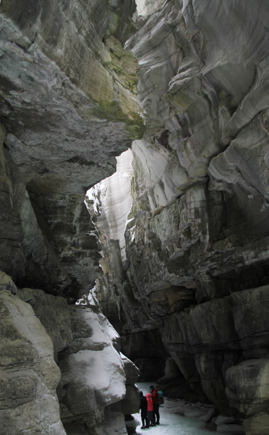Hike the bottom of Maligne Canyon