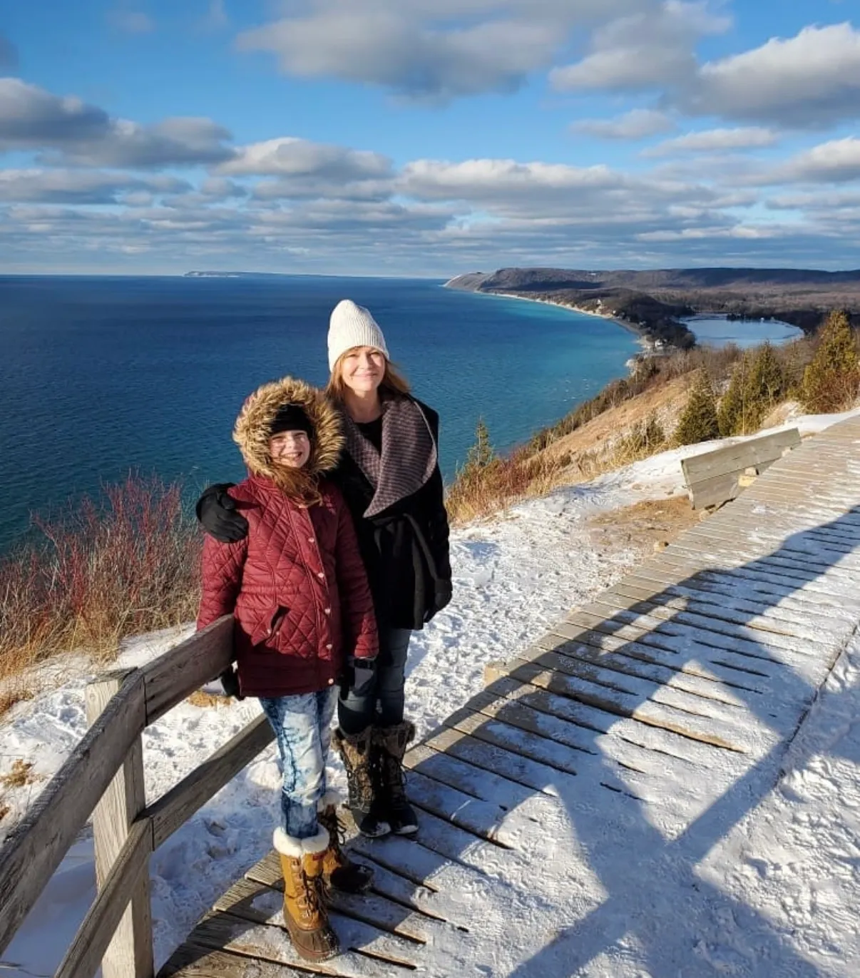 Winter Hike Empire Bluff Trail