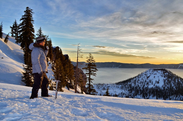 Snowshoe & Climb in Crater Lake NP, Oregon