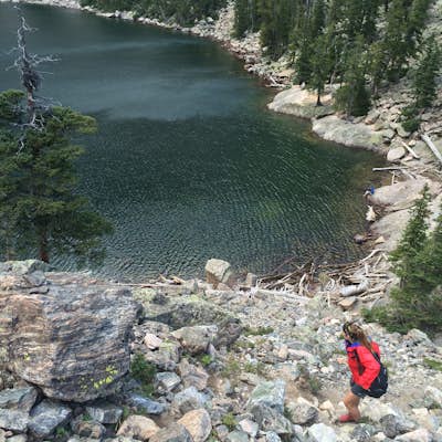 Hike Nymph Lake, Dream Lake, and Emerald Lake