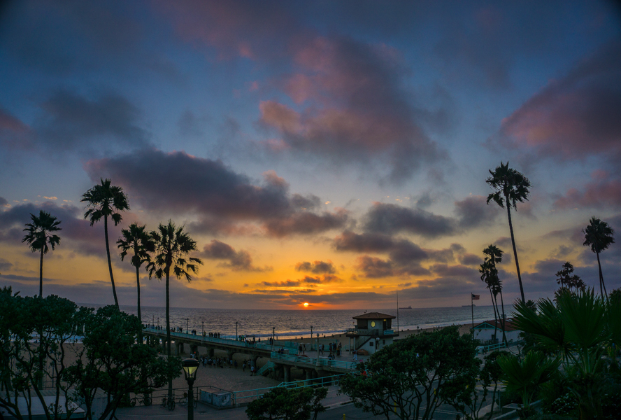 Take a Sunset Surf at Manhattan Beach