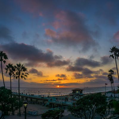 Take a Sunset Surf at Manhattan Beach
