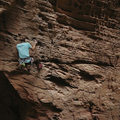 Climbing at Oak Creek Canyon