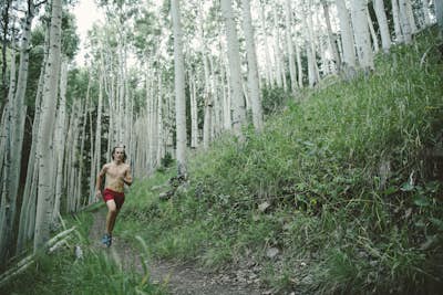 Trail Run in Lockett Meadow