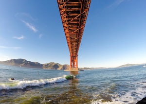 Surf Under The Golden Gate at Fort Point