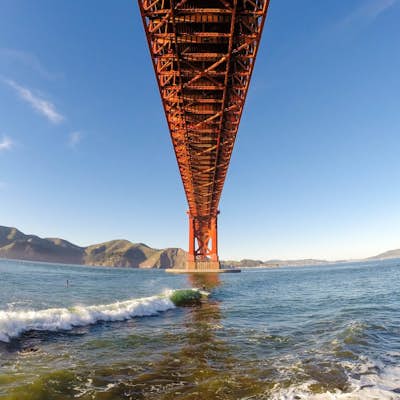 Surf Under The Golden Gate at Fort Point