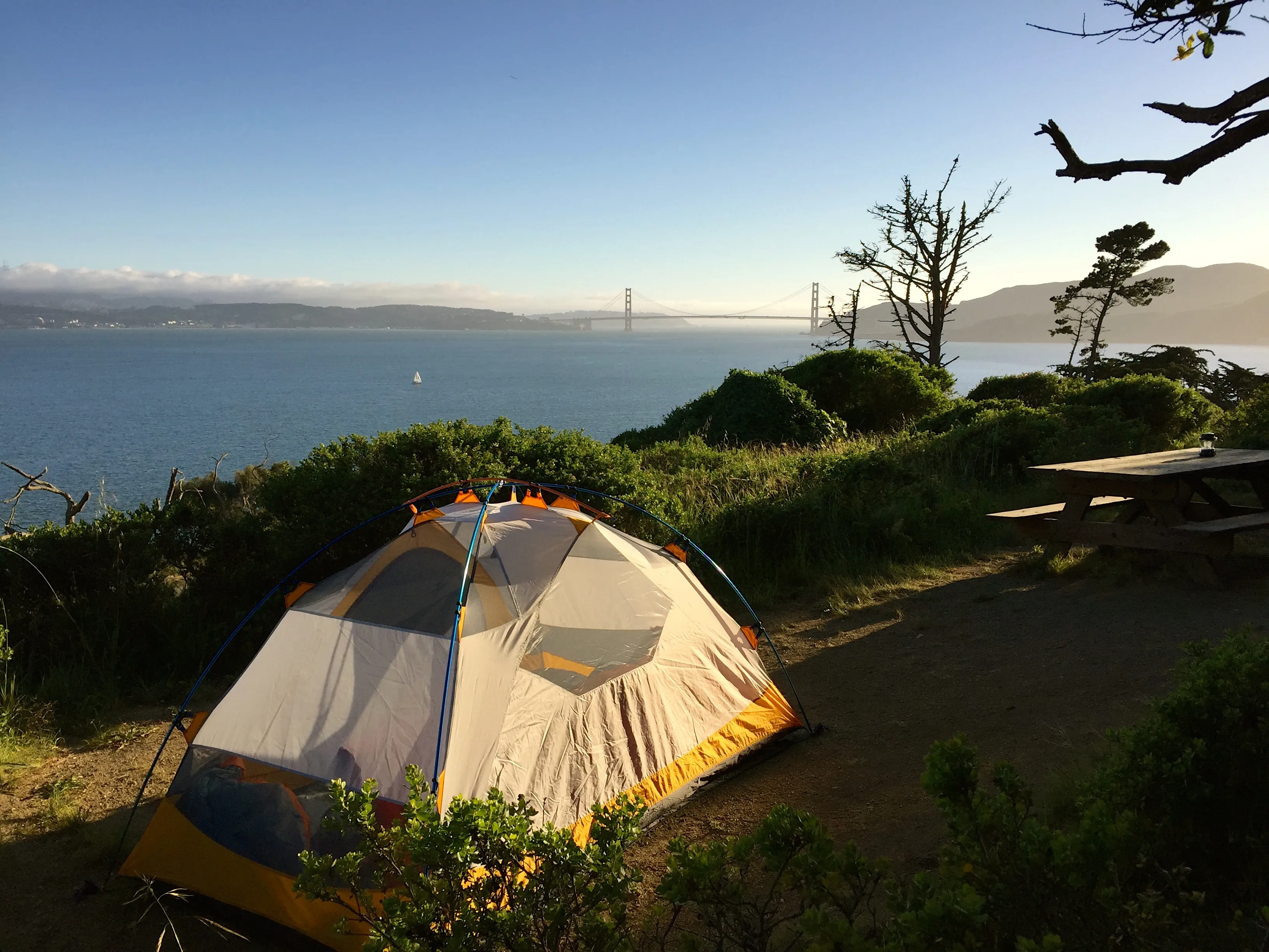 Camp on Angel Island