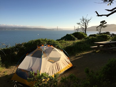 Camp on Angel Island, Angel Island SP