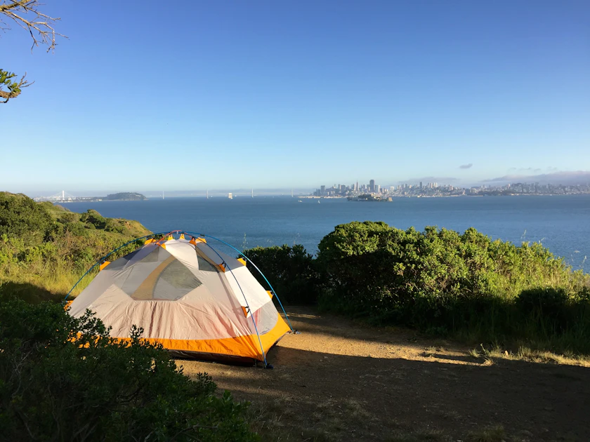 Camp on Angel Island, Tiburon, California