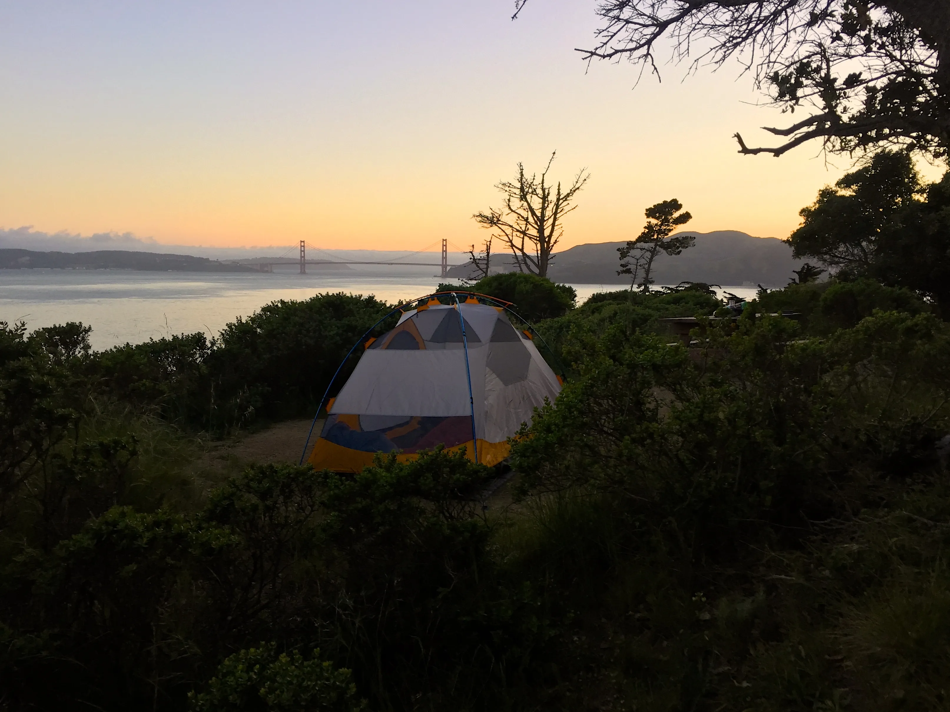Camp on Angel Island
