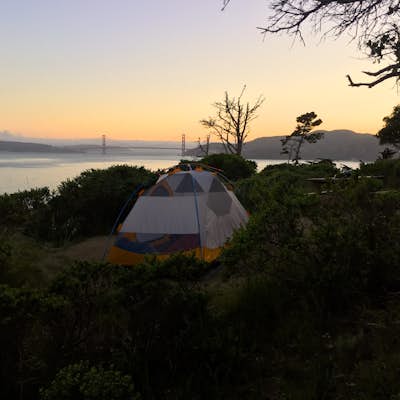 Camp on Angel Island