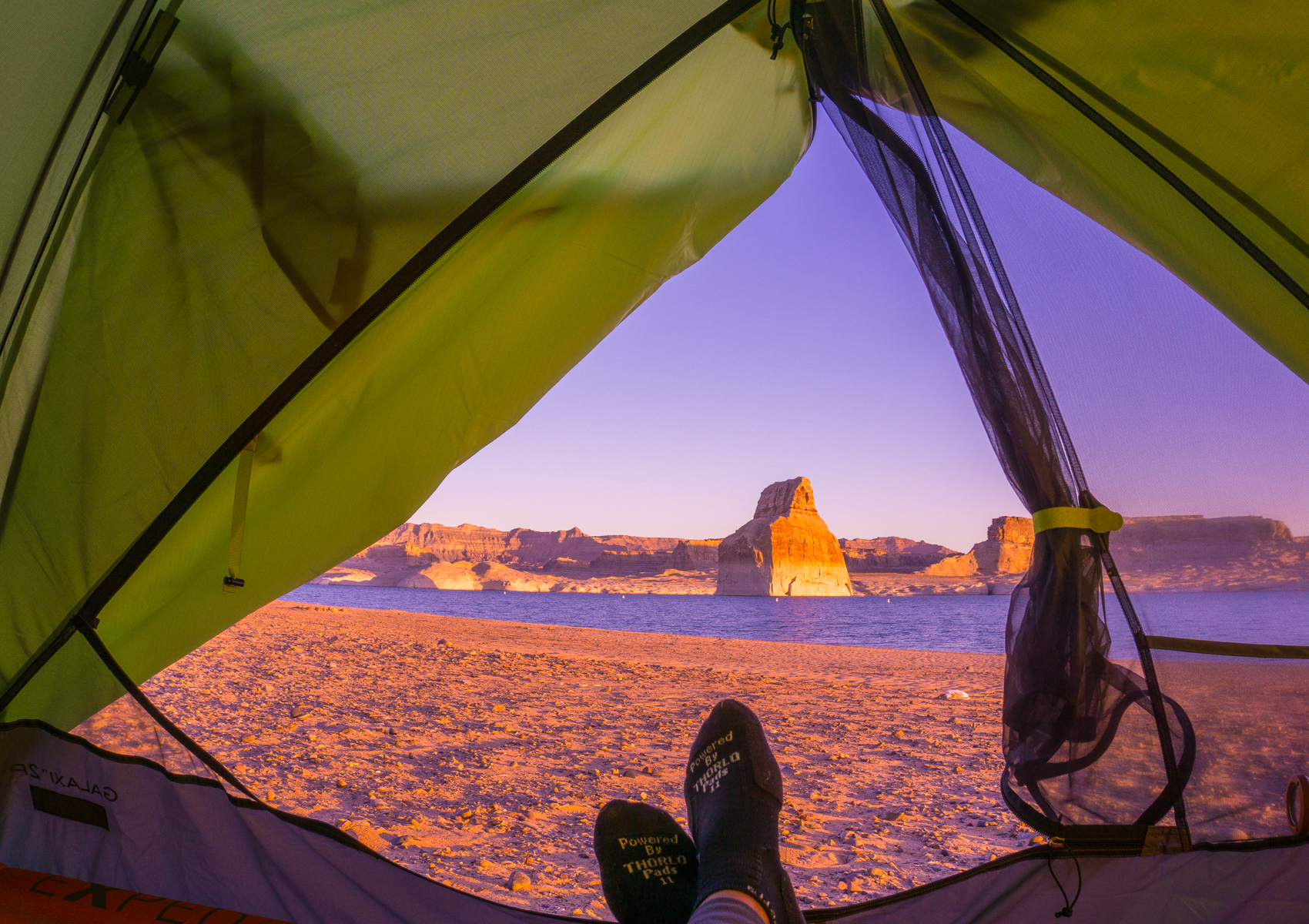 Camp at Lone Rock Beach