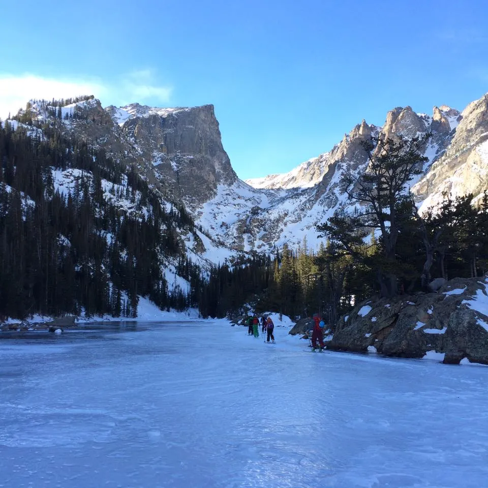 Snowshoe to Nymph, Dream, and Emerald Lakes
