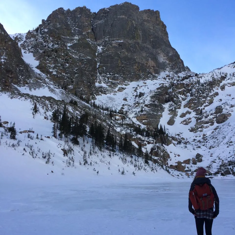 Snowshoe to Nymph, Dream, and Emerald Lakes