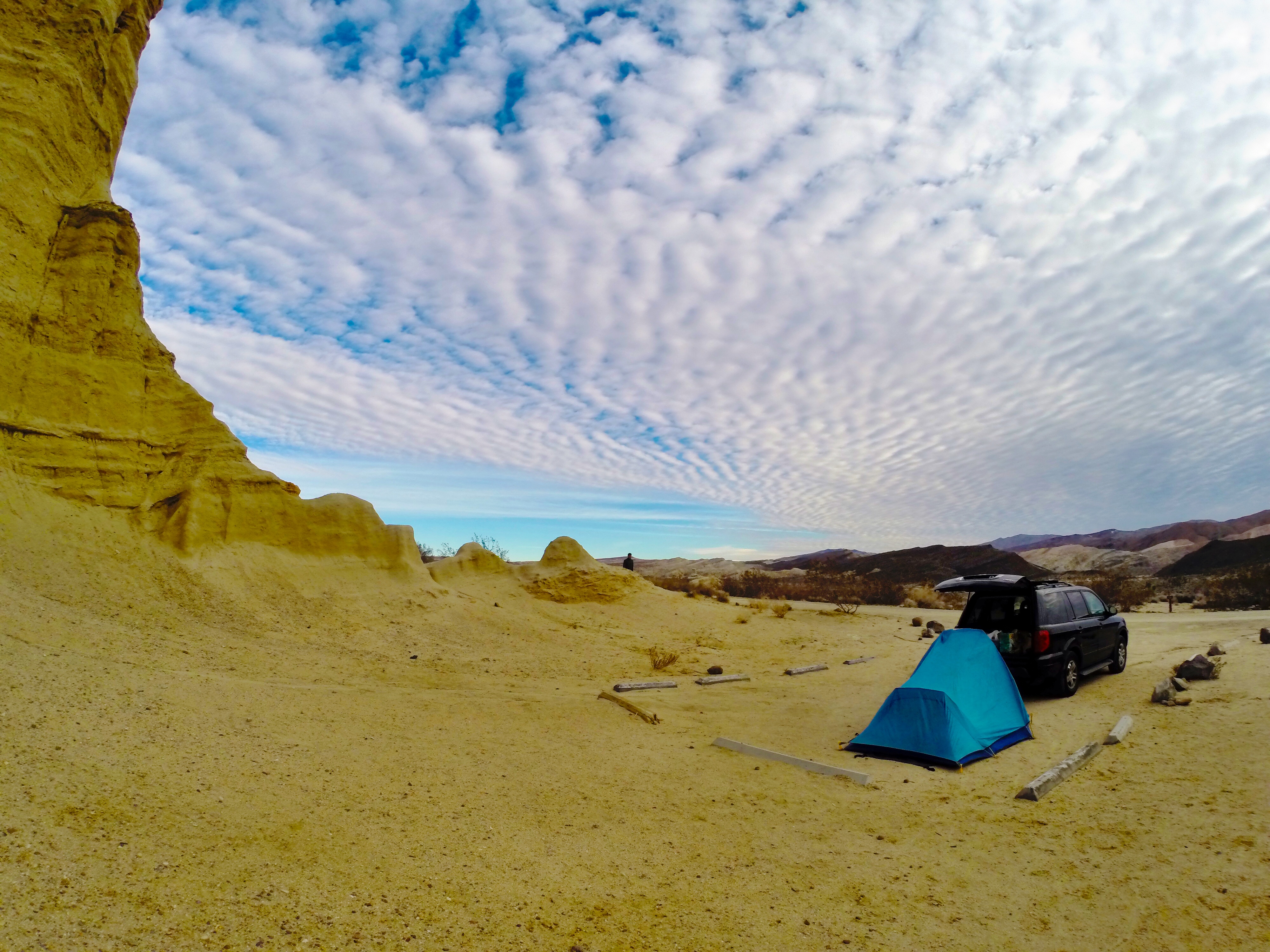 Camp Under Red Rock Canyon
