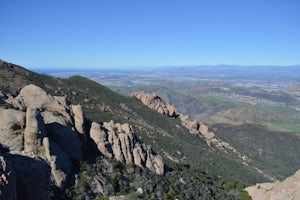 Hiking up Boney Peak