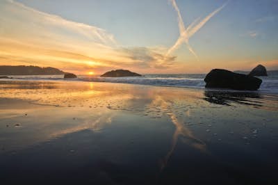Take in a Sunset on Marshall's Beach