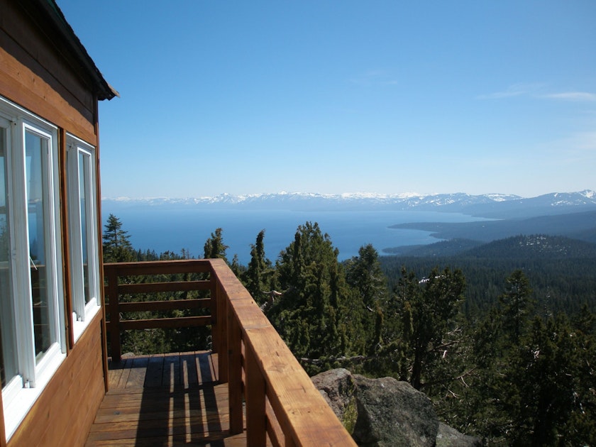 Hike to the Martis Peak Fire Lookout , Brockway Summit Tahoe Rim Trail