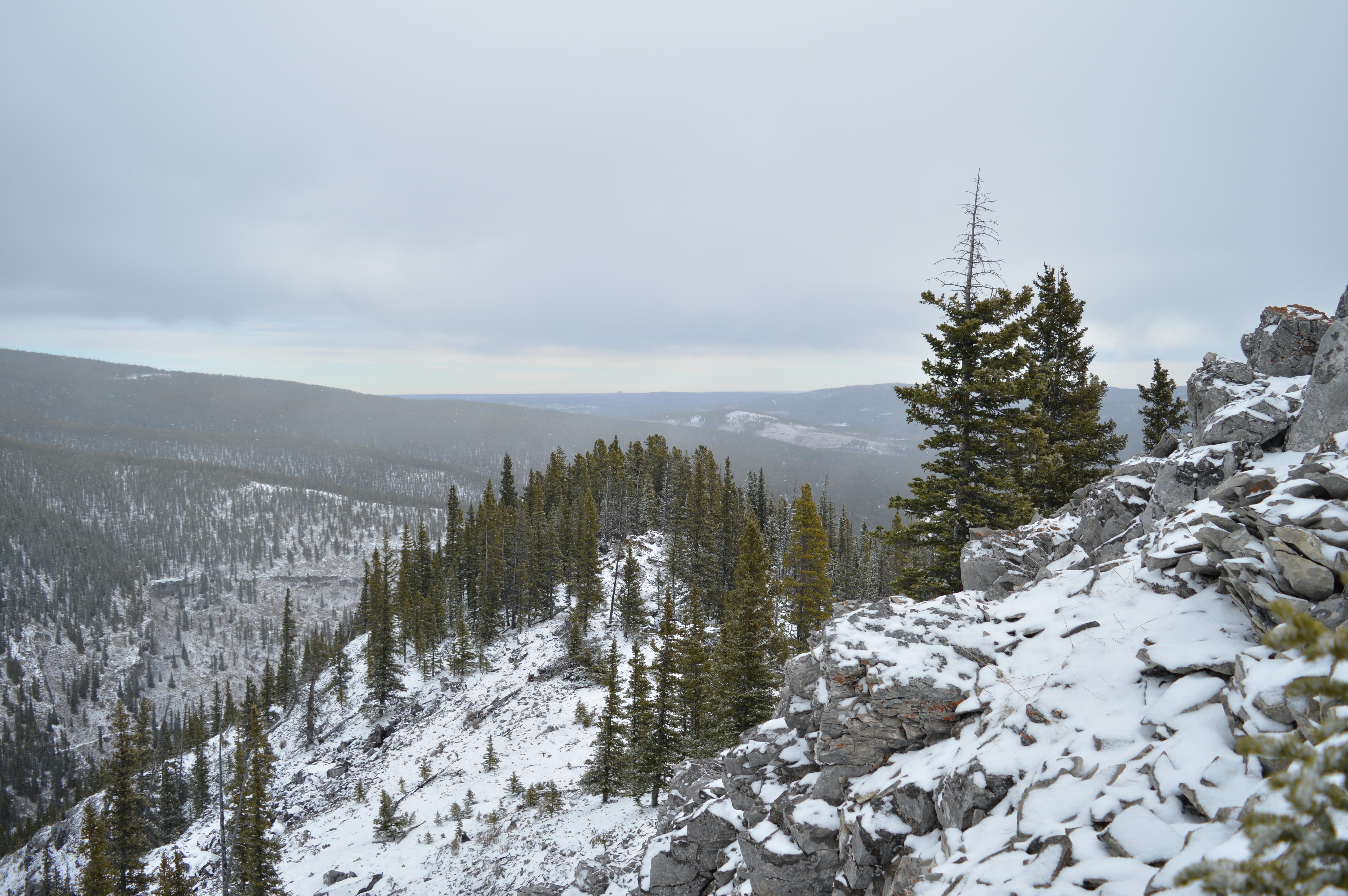 Winter Hike Up Vent's Ridge