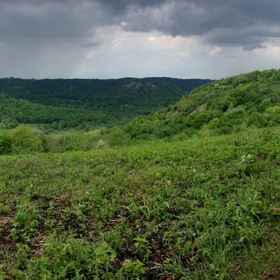 King's Bluff in Great River Bluffs State Park 