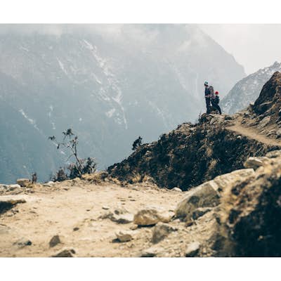 Climbing Gokyo Ri in the Himalayas