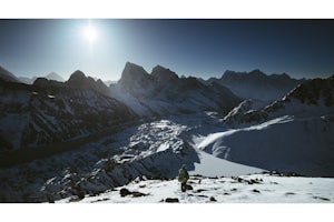 Climbing Gokyo Ri in the Himalayas