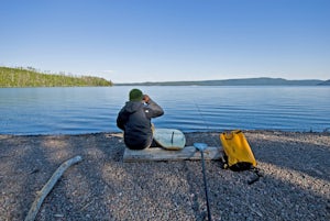 Stand Up Paddle Lewis Lake to Shoshone Lake