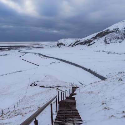 Explore Skógafoss in the Winter