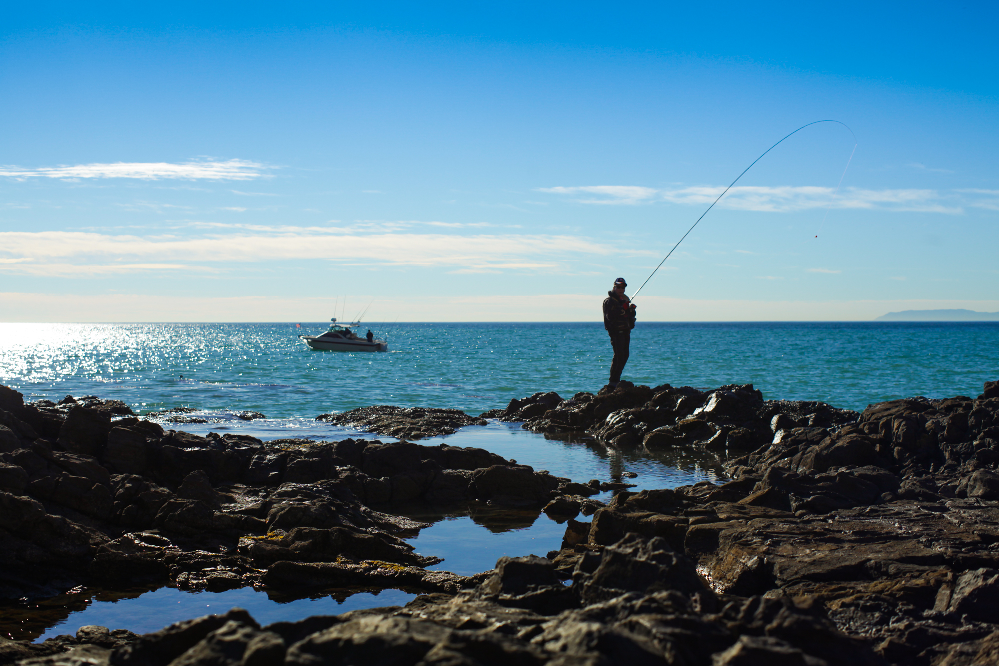 Surf Fishing Off Of Inspiration Point