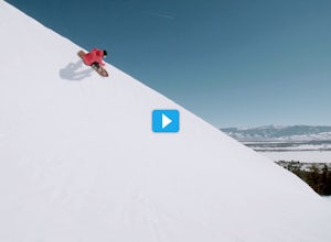 Snow Surfing In Jackson Hole
