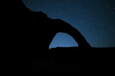 Night Photography at Corona Arch