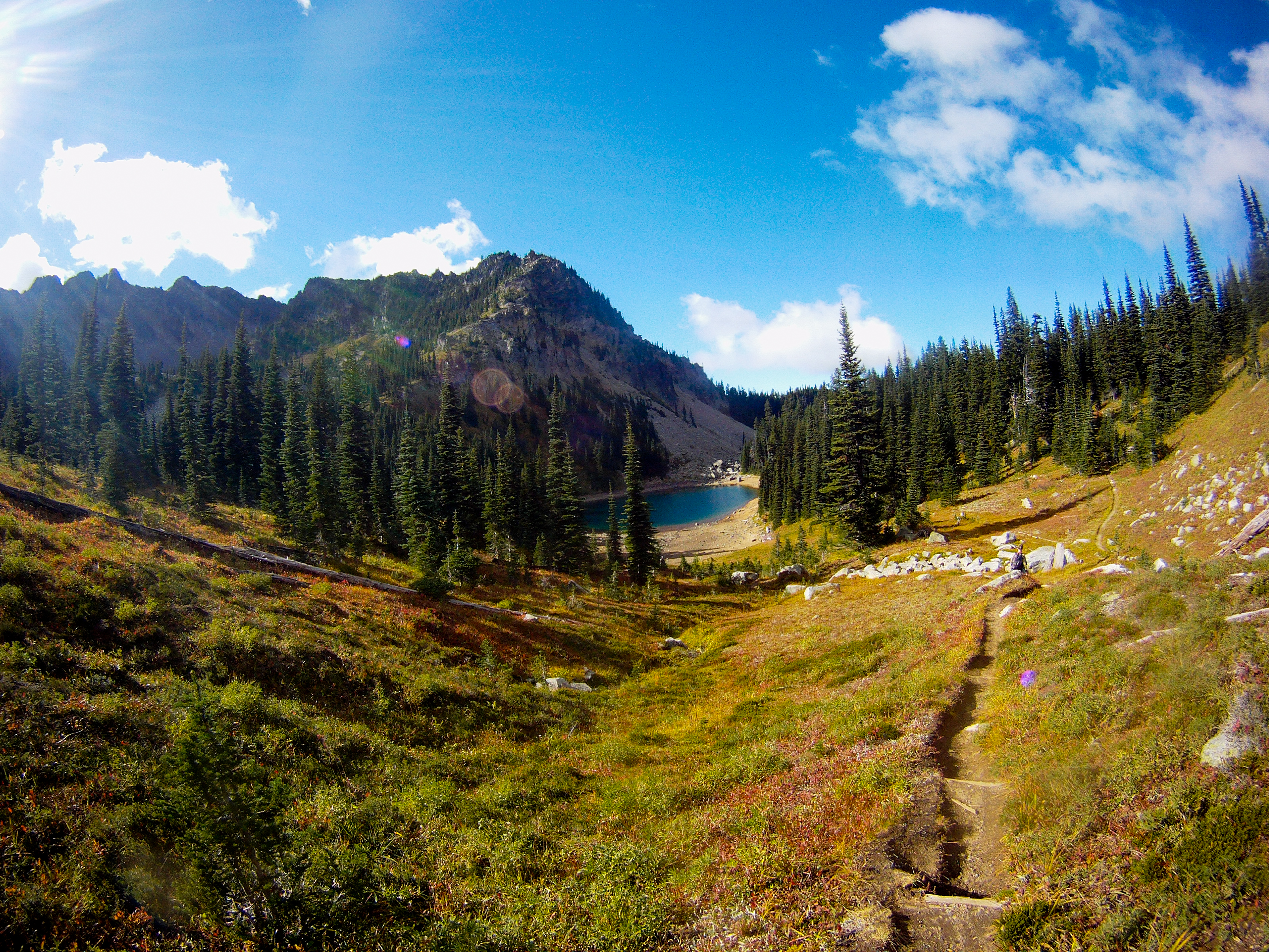 Hike to Upper Palisades Lake, Ashford, Washington