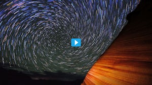 Mesmerizing Star Trails: The Wave