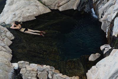 Deep Creek Hot Springs via Bradford Ridge
