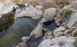 Deep Creek Hot Springs via Bradford Ridge