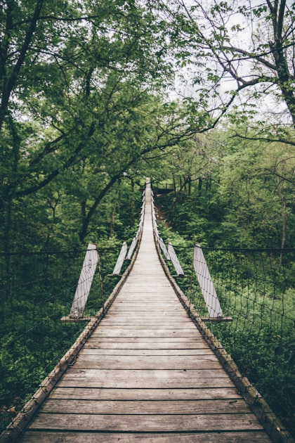 Explore Columbus Junction's Swinging Bridge, Swinging Bridge