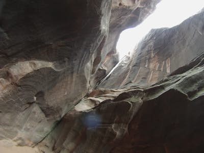 Canyoneer in the Kolob Canyons