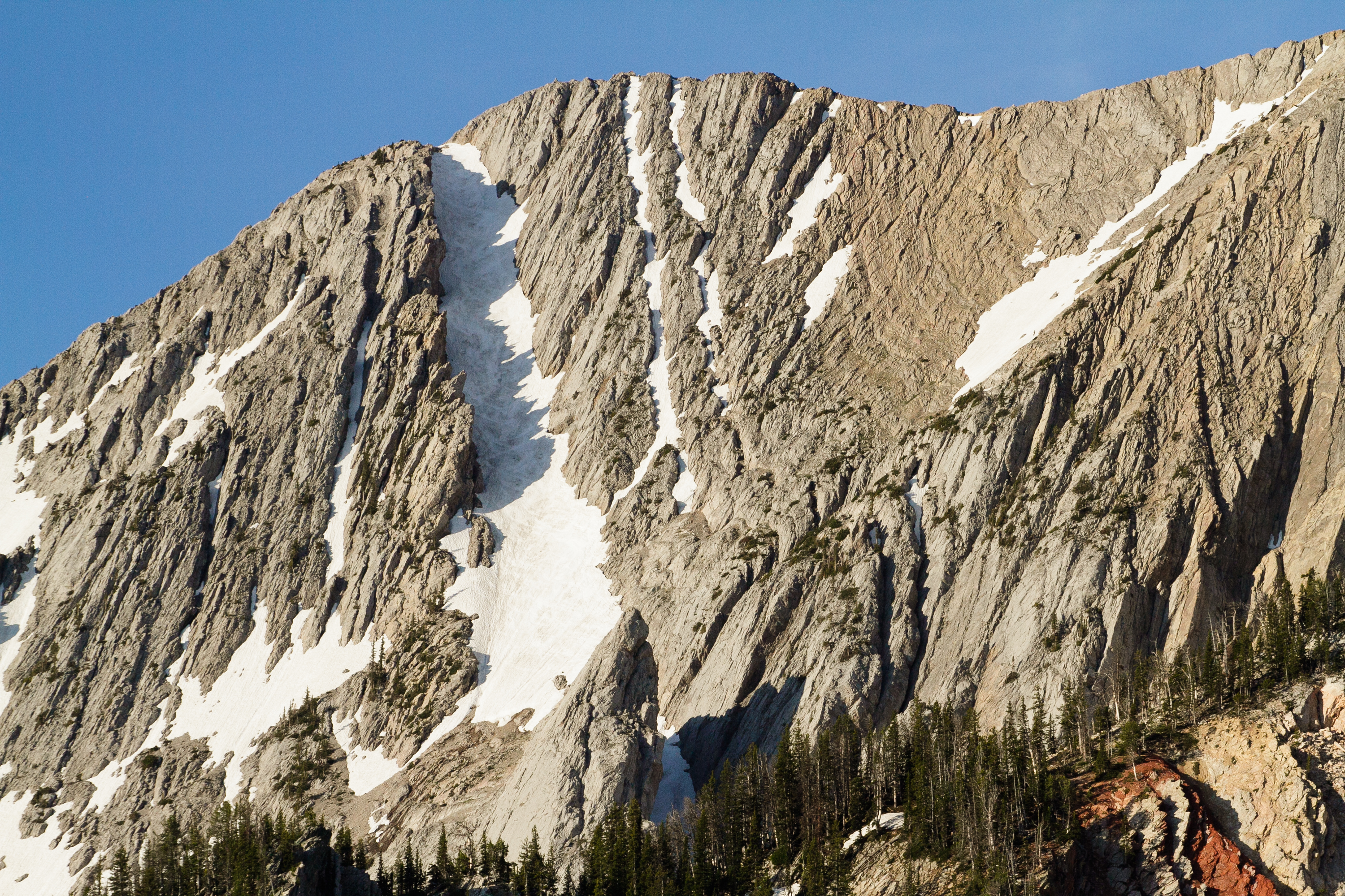 Summer Skiing "The Great One Couloir" in the Northern Bridgers