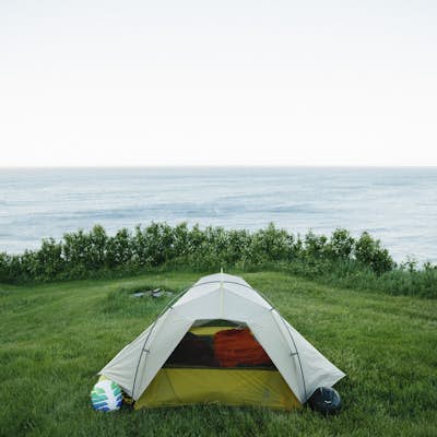 Camping at Meat Cove