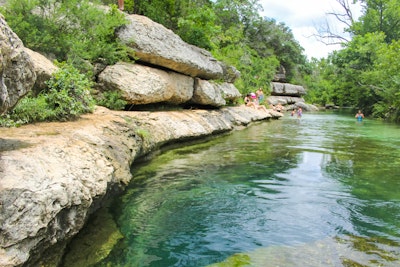 Cliff Jump at Jacob's Well, Jacob's Well Natural Area