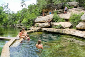 Cliff Jump at Jacob's Well