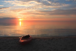 Camp in the Nordhouse Dunes Wilderness 