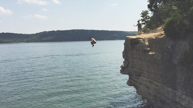 Photo of Cliff Jump Lake Tenkiller