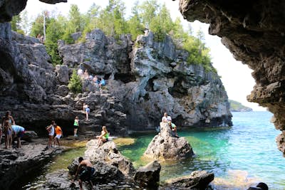 Cliff Jump at the Grotto 