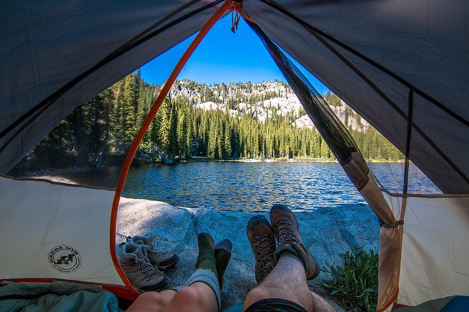 Camp at Blue Lake