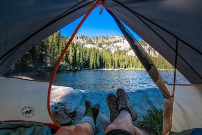 Camp at Blue Lake, Blue Lake Trailhead, Idaho