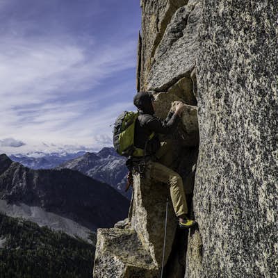 Climb to the Summit of Liberty Bell via the Beckey Route (5.6)
